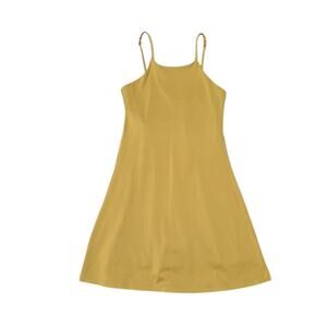 Girlfriend Collective Active Dress Size Small Yellow Naomi Workout Shelf‎ Bra